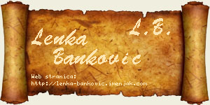 Lenka Banković vizit kartica